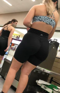 Thick white girl in shorts pt. 2