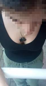 Pretty cleavage (the same girl form “Those tits almost popped put”)