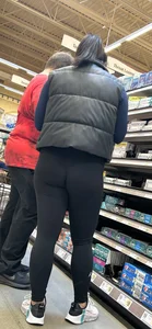 Tight booty Asian chic in black‼️