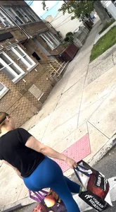 Huge ass bbl latina vpl blue leggings