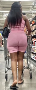 Huge Booty Ebony Milf in all Pink (vpl)