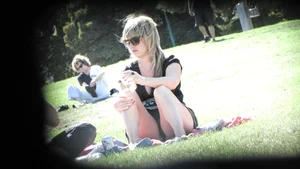 Bunch of sexy girls upskirted at parks showing their panties and asses