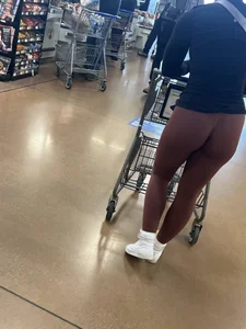 Return of the TIGHT Blue Leggings Blonde (This time in Burgandy)