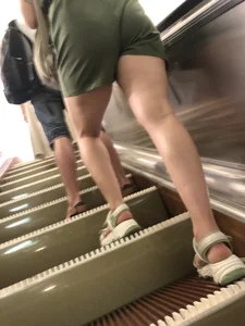 Hot Legs in Shorts and Feet in Sandals