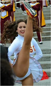 Candid cheerleaders