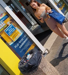 HOT INSANE tight teen shopping in ass-eating shorts