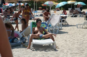 Sexy girls on nude beach Promorsk in Bulgaria