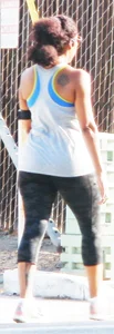 Candid girls in leggings and tights