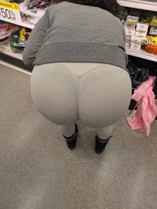 VTL Bend Over - Cheeks Eating White Spandex!