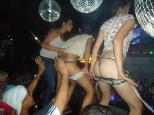 Sluts partying, dancing and flashing