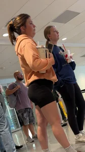 College Bubble Booty In Tight Booty Shorts!