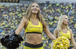 Candid cheerleaders