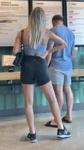 Lulu spandex shorts blonde