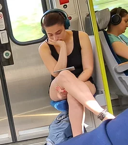 Another girl in train
