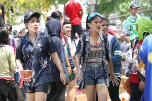 Water Festival girls in Thailand
