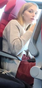 Hot sexy girl on train 2