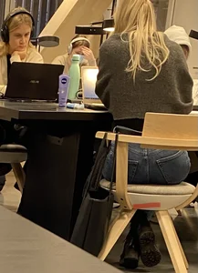 Blonde in Tight Jeans With a Juicy Booty Office Creepshots Collection