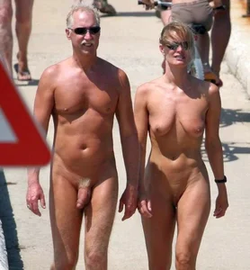 Nude beach and topless girls