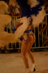 Sexy lady with a nice ass dressed up while dancing