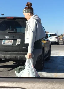 Oklahoma milf in grey leggings shopping at Target