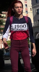 Very skinny girl in jeans