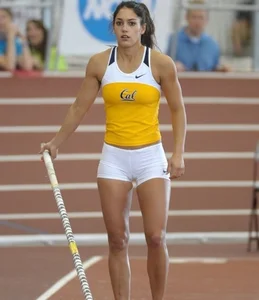 Athlete girls wearing spandex uniforms