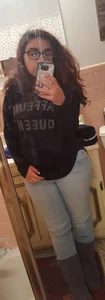 Chubby Bespectacled Girl Taking Selfies in Her Underwear