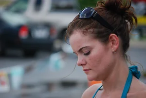 Various sexy girls at car washes in bikinis