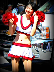 Candid cheerleaders