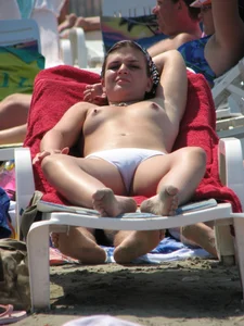 Topless and nude beach sexy girls