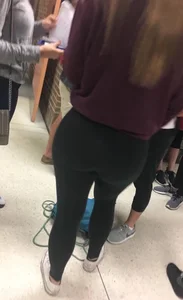 Perfect College Butt in Leggings Creepshot
