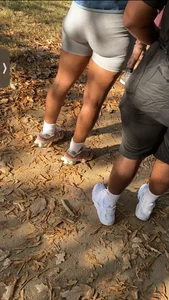 Tight ass in gray leggings bodysuit