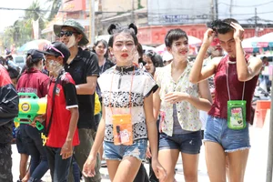 Water Festival girls in Thailand