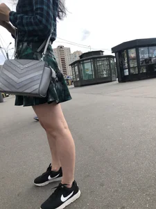 Teen in a Skirt - Cute Skinny Legs Creepshots