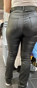 Big Ass Packed In Leather Pants