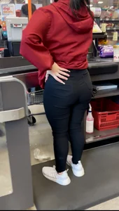 Black jeans cashier
