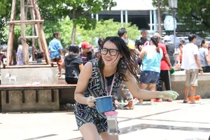Water Festival girls in Thailand