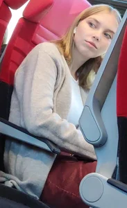 Hot sexy girl on train 2