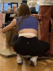 Redhead squatting and working part 18 (oc)