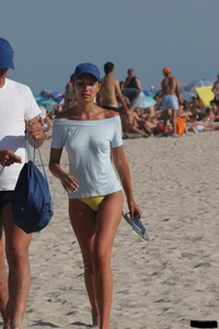 Beach voyeur babes in bikinis, thongs and topless