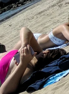 I think this Hottie in the Pink Bandeau Top Busted Me