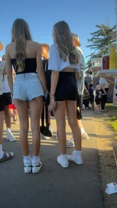 candid blonde teen short
