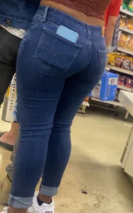 Latina ass in tight jeans