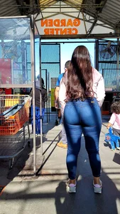 Latina mom in tight jeans