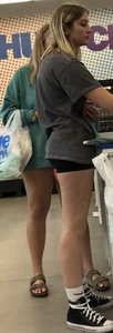 Spandex shorts in line