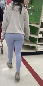 Tight teen in purple leggings!