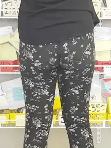 Hot ass in painted on leggings