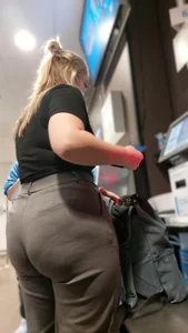 Office Pants Phat Ass Blonde PAWG