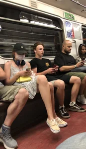 Sexy Masked Girl in a Dress Subway Creepshots Gallery - Slim Legs And Bony Back