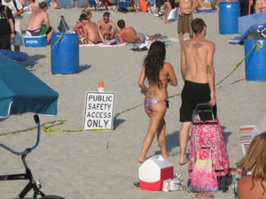 Mix of candid girls at the beach and in bikinis